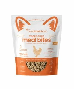 Small Batch Cat Mealbites Chicken Freeze-Dried Cat Food, 10-oz (Size: 10-oz)