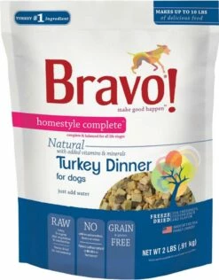 Bravo Homestyle Complete Natural Turkey Dinner For Dog
