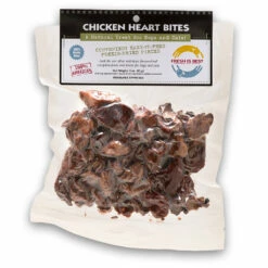Fresh Is Best Chicken Heart Bites Dog & Cat Treats, 3-oz (Size: 3-oz)