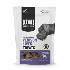 Kiwi Kitchens Venison Liver Freeze-Dried Dog Treat, 4oz