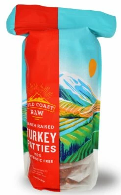 Wild Coast Raw Turkey Patties Frozen Dog Food