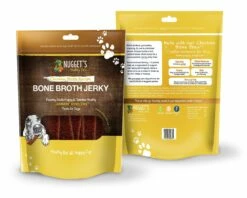 Nugget's Healthy Eats Jammin' Jowlers Bone Broth Jerky Chicken Dog Treats
