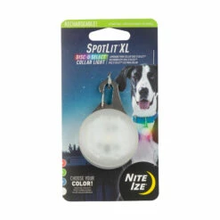 Nite Ize Spotlit XL Rechargeable LED Disc-O Select Carabiner Light For Dog Collars