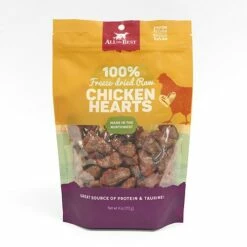All The Best Freeze Dried Chicken Heart Treat, 4-oz