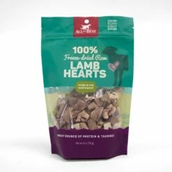 All The Best Lamb Heart Freeze-Dried Dog Treats, 4-oz