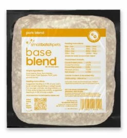 Small Batch Base Blend Pork Raw Frozen Dog & Cat Food, 2-lb (Size: 2-lb)