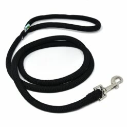 Yellow Dog Design Round Rope Lead Black (Size: 3/4-inx6-ft)