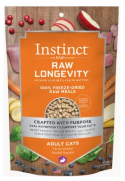 Instinct Raw Longevity Rabbit Freeze-Dried Cat Food
