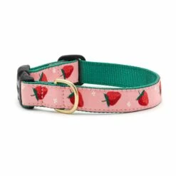 Up Country Dog Collar, Strawberry Fields