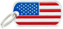 MyFamily U.S.A. Flag Pet ID Tag