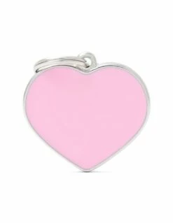 MyFamily Heart Pet ID Tag, Pink