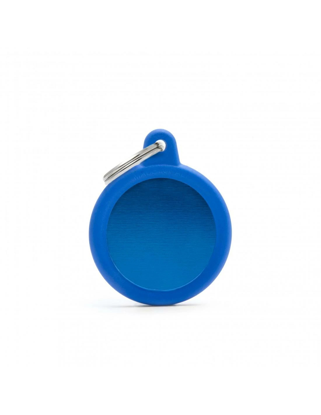 MyFamily Circle Aluminum Rubber Pet ID Tag, Blue 1 MyFamily Circle Aluminum Rubber Pet ID Tag, Blue