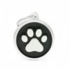 MyFamily Circle Paw Pet ID Tag, Black