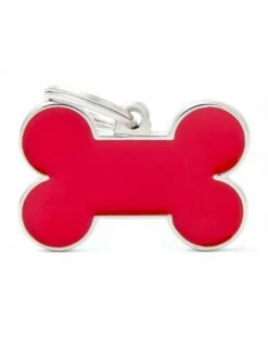 MyFamily Bone Pet ID Tag, Red