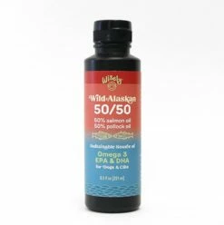 Wisely 50/50 Wild Alaskan Salmon & Pollock Fish Oil Dog & Cat Supplement