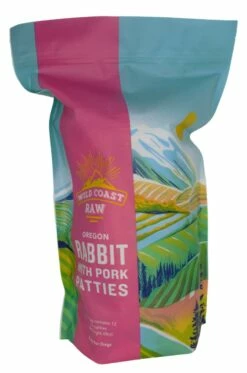 Wild Coast Raw Oregon Rabbit With Pork Patties Frozen Dog Food
