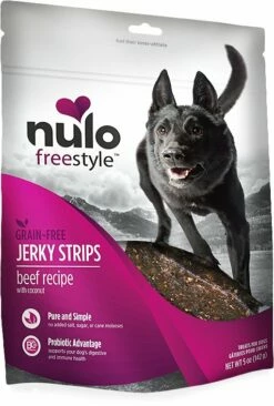 Nulo Dog Freestyle Grain-Free Beef Recipe With Coconut Jerky Dog Treats, 5-oz