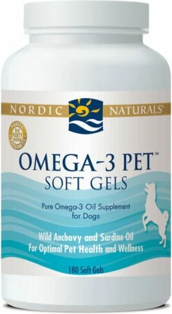 Nordic Naturals Omega-3 Pet Soft Gels Dog Supplement, 90-count