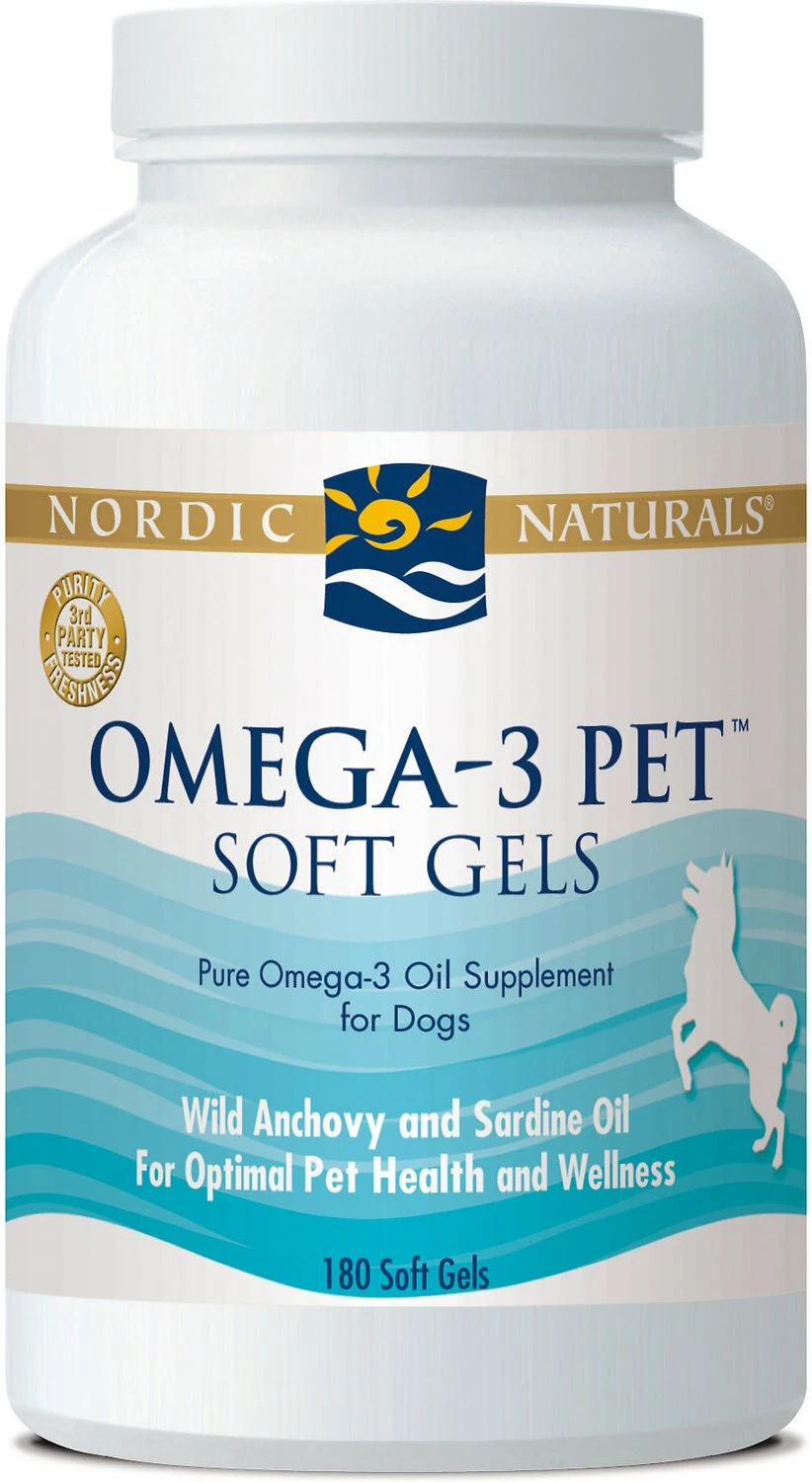 Nordic Naturals Omega-3 Pet Soft Gels Dog Supplement, 90-count 1 Nordic Naturals Omega-3 Pet Soft Gels Dog Supplement, 90-count