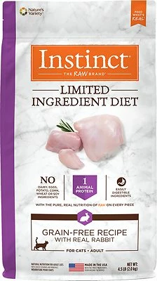 Instinct Limited Ingredient Diet Grain-Free Recipe With Real Rabbit Dry Cat Food