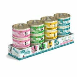 Weruva Cats In The Kitchen Kitchen Cuties Variety Pack Grain-Free Canned Cat Food, 3.2-oz, 12-pack (Size: 3.2-oz, 12-pack)