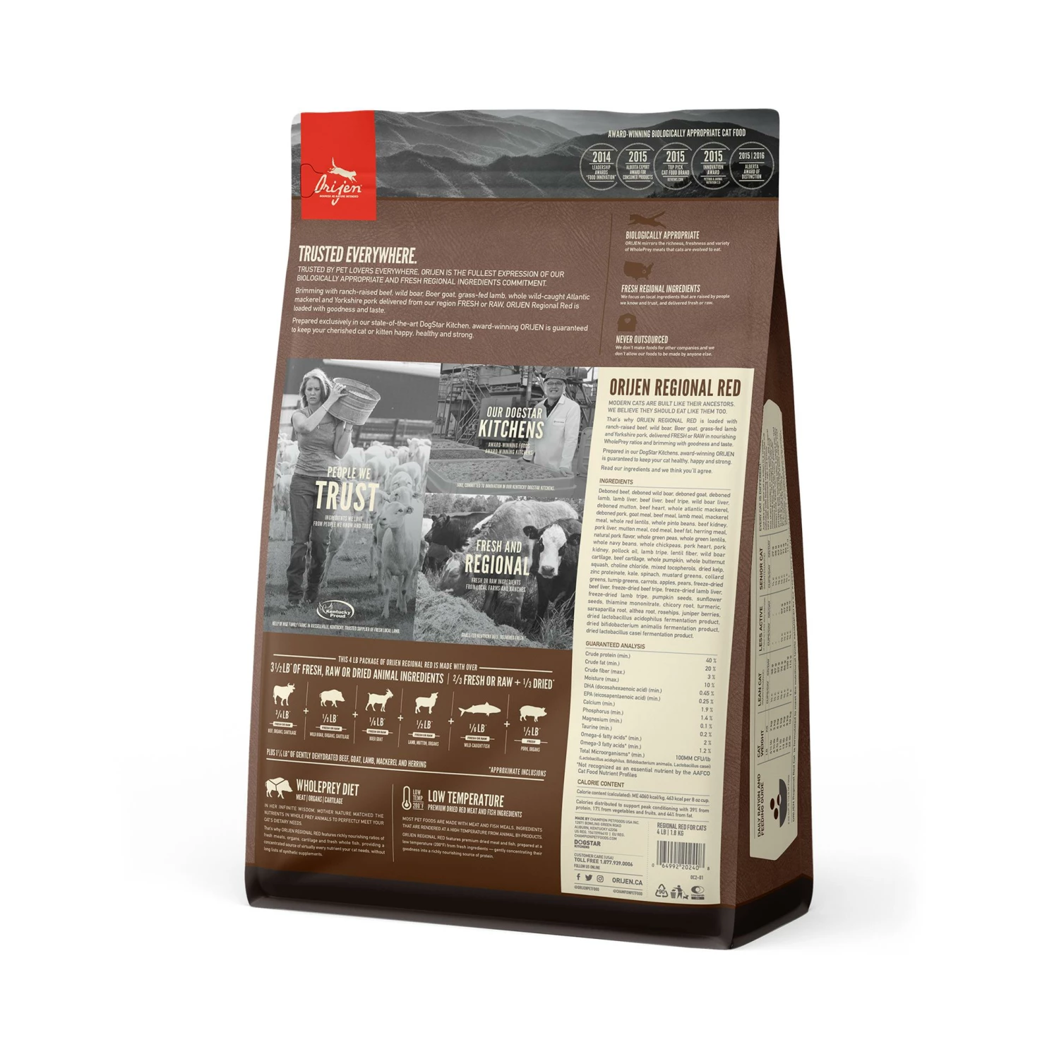 ORIJEN Regional Red Grain-Free Dry Cat Food 5 ORIJEN Regional Red Grain-Free Dry Cat Food - Image 5