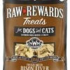 Northwest Naturals Raw Rewards Bison Liver Freeze Dried Dog & Cats Treats, 3-oz (Size: 3z)