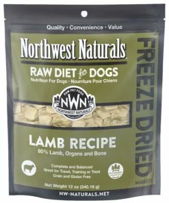 Northwest Naturals Raw Diet Lamb Nuggets Freeze-Dried Dog Food, 12-oz (Size: 12-oz)