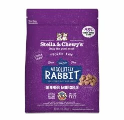 Stella & Chewy's Absolutely Rabbit Dinner Morsels Raw Frozen Cat Food, 1-lb (Size: 1-lb)