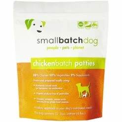 Small Batch Dog Chicken Batch Patties Raw Frozen Dog Food