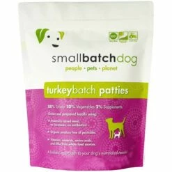 Small Batch Dog Turkey Batch Patties Raw Frozen Dog Food