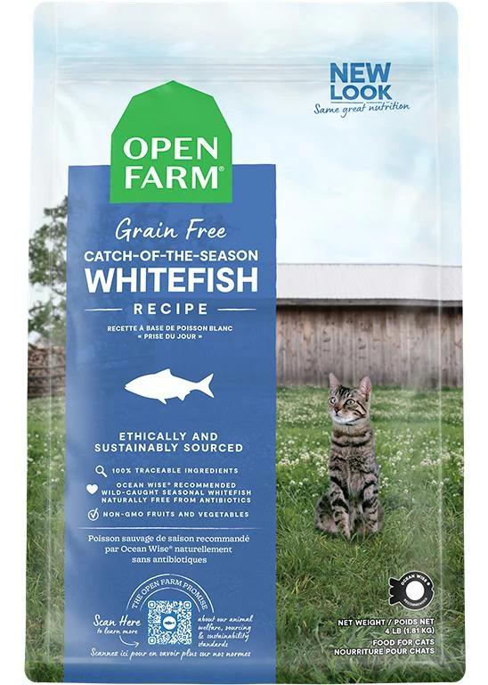 Open Farm Catch-of-the-Season Whitefish Recipe Grain-Free Dry Cat Food 1 Open Farm Catch-of-the-Season Whitefish Recipe Grain-Free Dry Cat Food