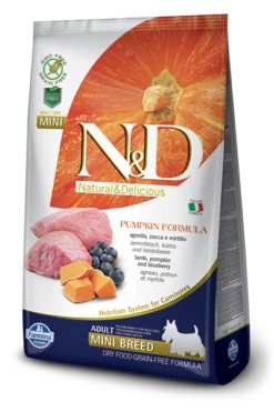 Farmina N&D Pumpkin Lamb & Blueberry Adult Mini Dog Dry Food