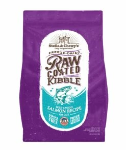 Stella & Chewy's Raw Coated Kibble Wild Caught Salmon Recipe Grain-Free Dry Cat Food