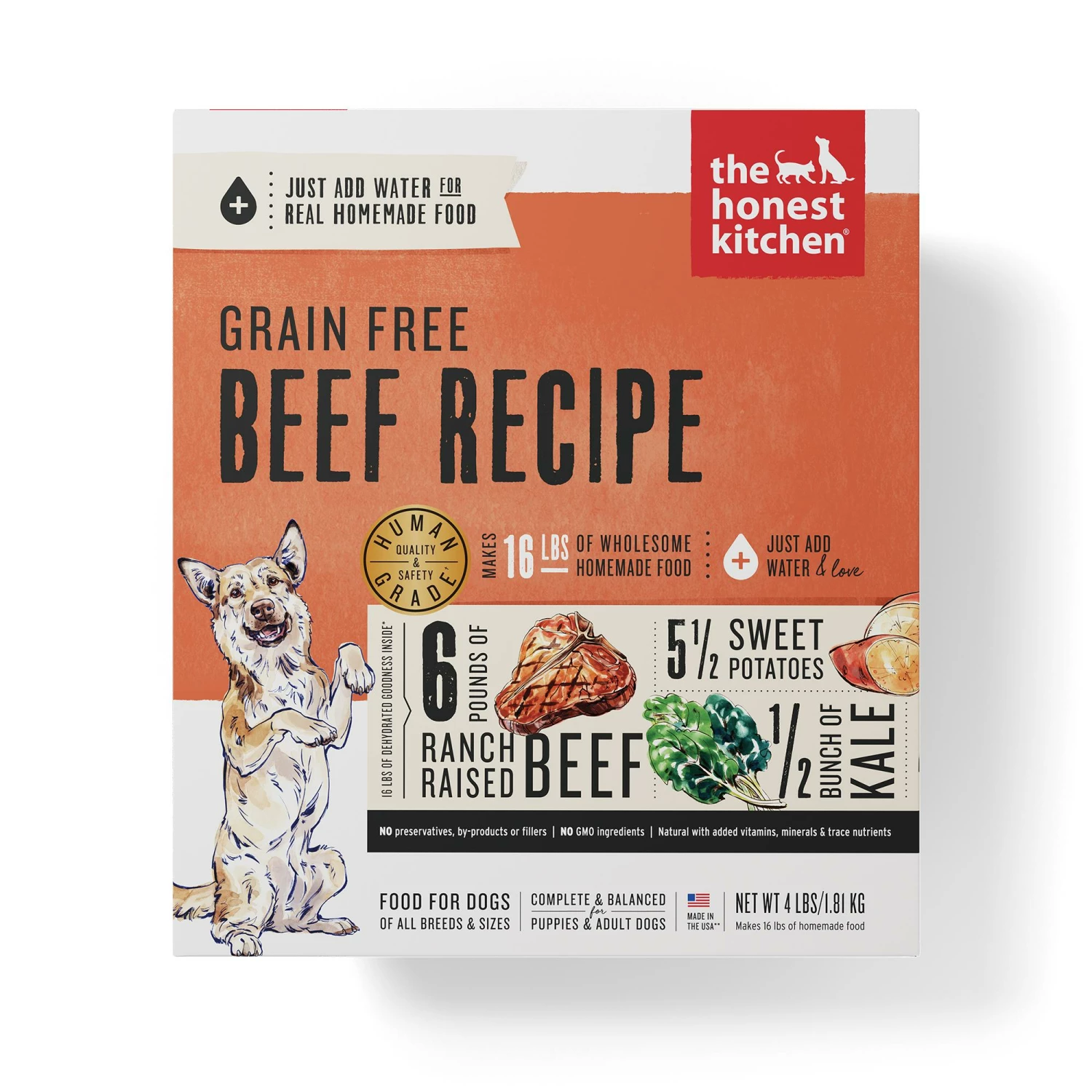The Honest Kitchen Beef Recipe Grain-Free Dehydrated Dog Food 1 The Honest Kitchen Beef Recipe Grain-Free Dehydrated Dog Food