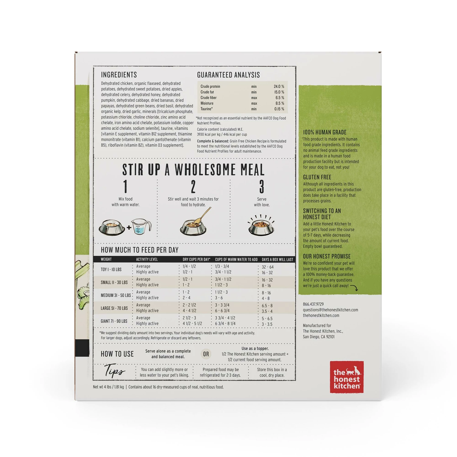 The Honest Kitchen Chicken Recipe Grain-Free Dehydrated Dog Food 2 The Honest Kitchen Chicken Recipe Grain-Free Dehydrated Dog Food - Image 2