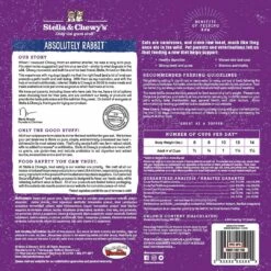 Stella & Chewy's Absolutely Rabbit Dinner Morsels Raw Freeze-Dried Cat Food -Pet Products Shop image 7450 aysd0fP